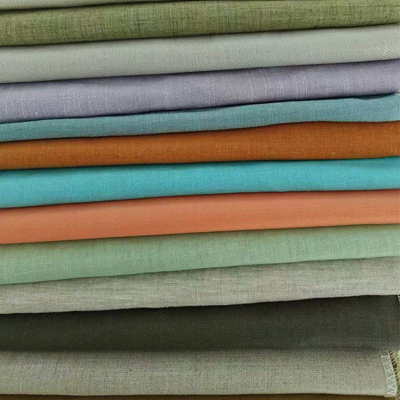 Eco-friendly Linen Cotton Dyed Fabric